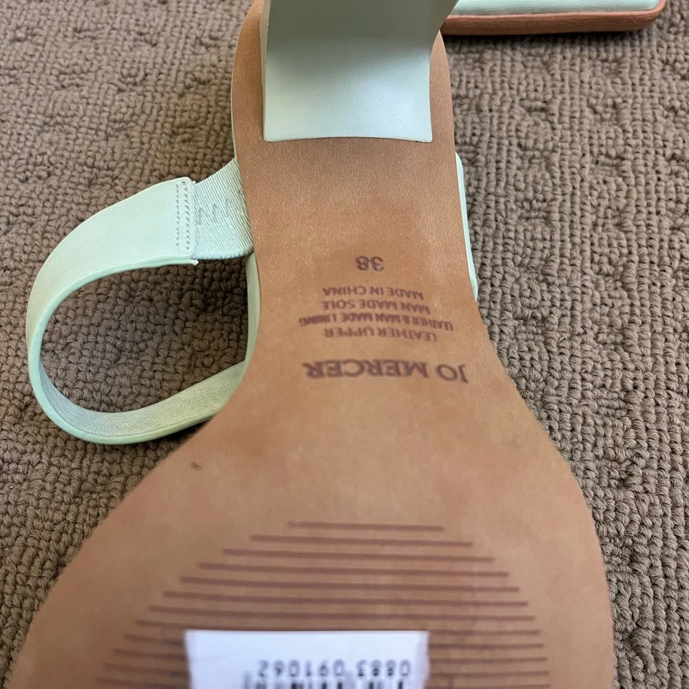 LAST CHANCE:  Sz 38 NWOT Jo Mercer mint coloured heels - Picture 3 of 4